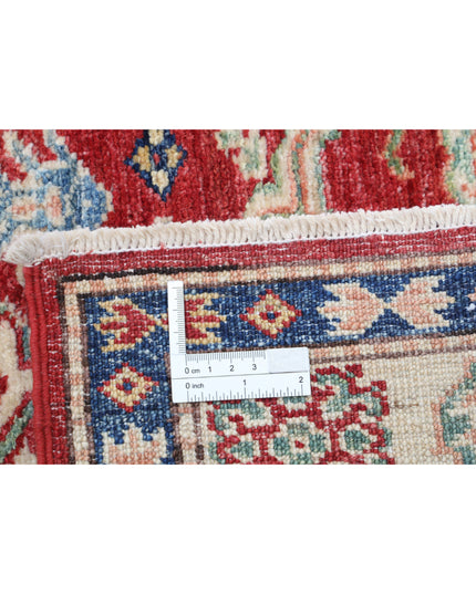 Kazak 2' 9" X 4' 2" Hand Knotted Wool Rug 2' 9" X 4' 2" (84 X 127) / Red / Wool