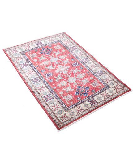 Kazak 2' 10" X 4' 0" Hand Knotted Wool Rug 2' 10" X 4' 0" (86 X 122) / Red / Wool