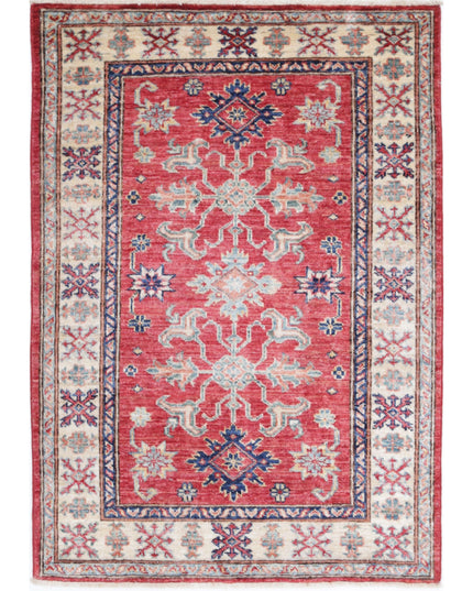 Kazak 2' 10" X 4' 0" Hand Knotted Wool Rug 2' 10" X 4' 0" (86 X 122) / Red / Wool