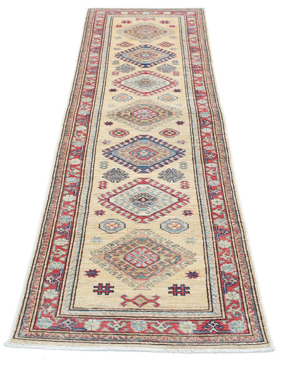 Kazak 2' 2" X 7' 10" Hand Knotted Wool Rug 2' 2" X 7' 10" (66 X 239) / Gold / Wool