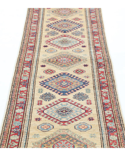 Kazak 2' 2" X 7' 10" Hand Knotted Wool Rug 2' 2" X 7' 10" (66 X 239) / Gold / Wool