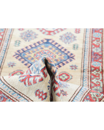 Kazak 2' 4" X 6' 3" Hand Knotted Wool Rug 2' 4" X 6' 3" (71 X 191) / Ivory / Wool