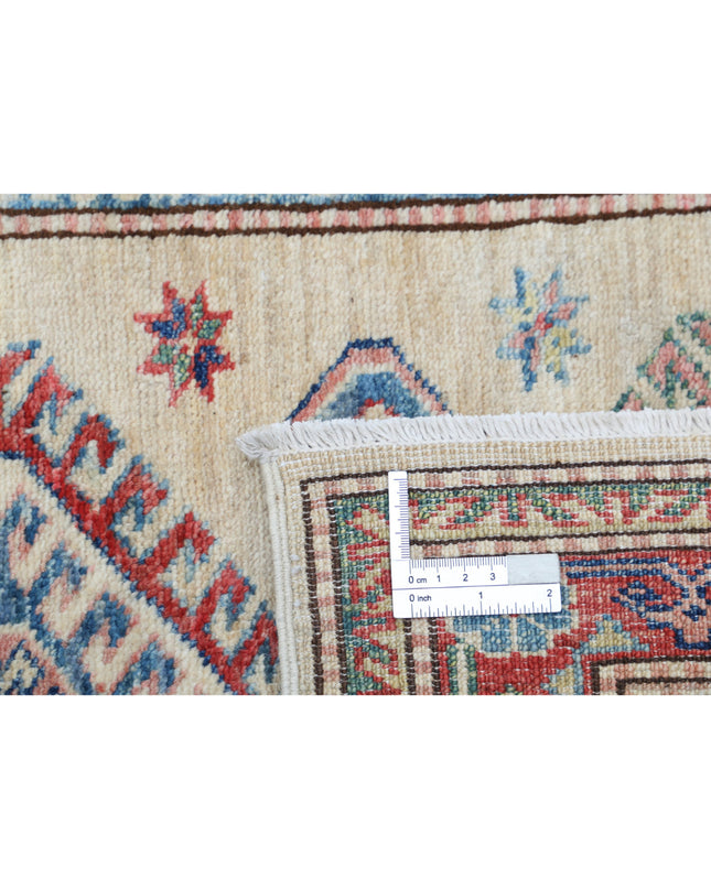 Kazak 2' 4" X 6' 3" Hand Knotted Wool Rug 2' 4" X 6' 3" (71 X 191) / Ivory / Wool