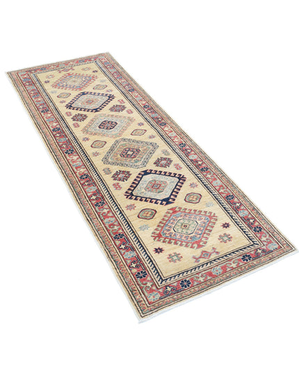 Kazak 2' 6" X 6' 4" Hand Knotted Wool Rug 2' 6" X 6' 4" (76 X 193) / Gold / Wool