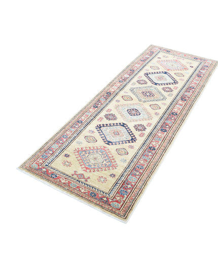 Kazak 2' 6" X 6' 4" Hand Knotted Wool Rug 2' 6" X 6' 4" (76 X 193) / Gold / Wool
