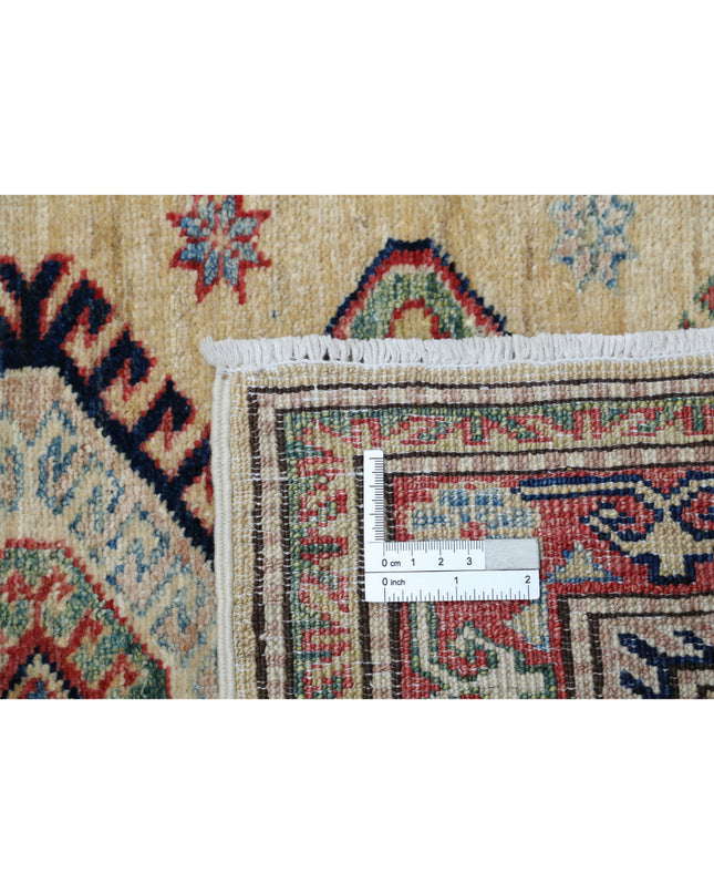 Kazak 2' 6" X 6' 4" Hand Knotted Wool Rug 2' 6" X 6' 4" (76 X 193) / Gold / Wool