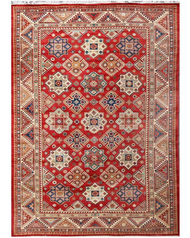 Kazak 10' 3" X 13' 10" Hand Knotted Wool Rug 10' 3" X 13' 10" (312 X 422) / Red / Wool