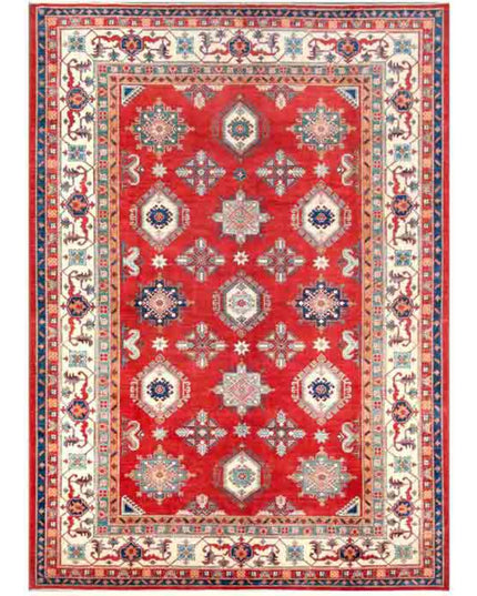 Kazak 10' 4" X 14' 1" Hand Knotted Wool Rug 10' 4" X 14' 1" (315 X 429) / Red / Wool