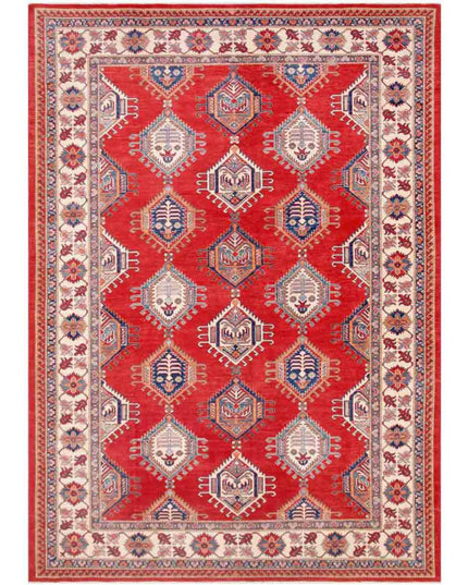 Kazak 10' 5" X 14' 1" Hand Knotted Wool Rug 10' 5" X 14' 1" (318 X 429) / Red / Wool