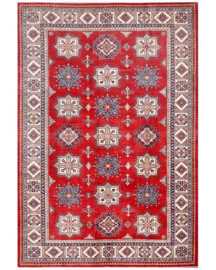 Kazak 9' 10" X 14' 1" Hand Knotted Wool Rug 9' 10" X 14' 1" (300 X 429) / Red / Wool