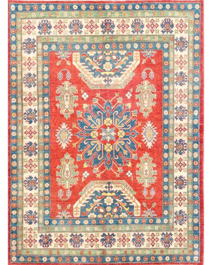 Kazak 6' 5" X 8' 10" Hand Knotted Wool Rug 6' 5" X 8' 10" (196 X 269) / Red / Wool