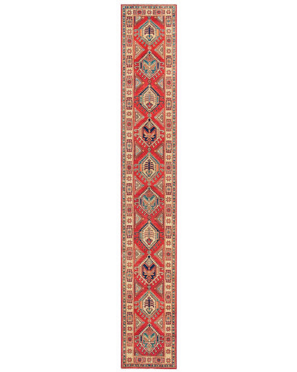 Kazak 10' 1" X 13' 9" Hand Knotted Wool Rug 10' 1" X 13' 9" (307 X 419) / Red / Wool