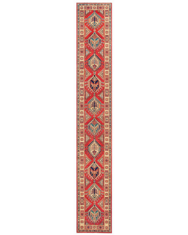 Kazak 10' 1" X 13' 9" Hand Knotted Wool Rug 10' 1" X 13' 9" (307 X 419) / Red / Wool