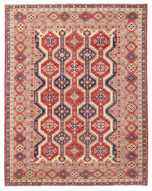 Kazak 7' 10" X 10' 0" Hand Knotted Wool Rug 7' 10" X 10' 0" (239 X 305) / Ivory / Wool