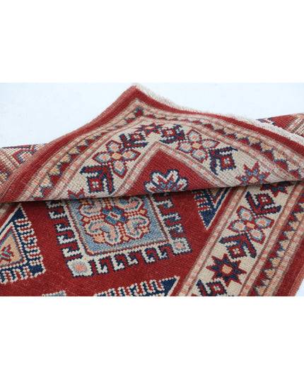 Kazak 2' 0" X 3' 0" Hand Knotted Wool Rug 2' 0" X 3' 0" (61 X 91) / Red / Wool