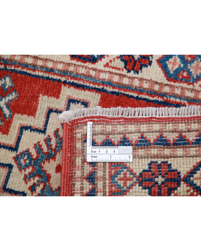 Kazak 1' 9" X 2' 9" Hand Knotted Wool Rug 1' 9" X 2' 9" (53 X 84) / Red / Wool