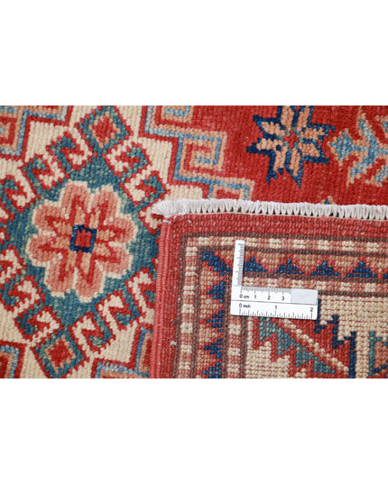 Kazak 1' 11" X 2' 11" Hand Knotted Wool Rug 1' 11" X 2' 11" (59 X 89) / Red / Wool