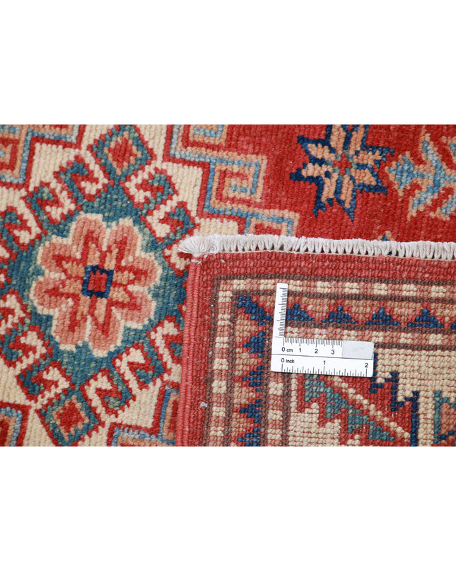 Kazak 1' 11" X 2' 11" Hand Knotted Wool Rug 1' 11" X 2' 11" (59 X 89) / Red / Wool