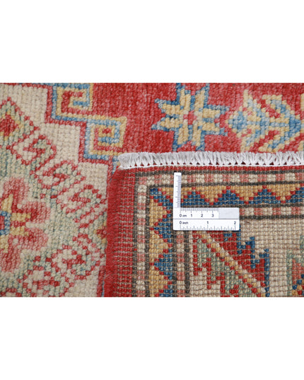 Kazak 2' 2" X 3' 7" Hand Knotted Wool Rug 2' 2" X 3' 7" (66 X 109) / Red / Wool
