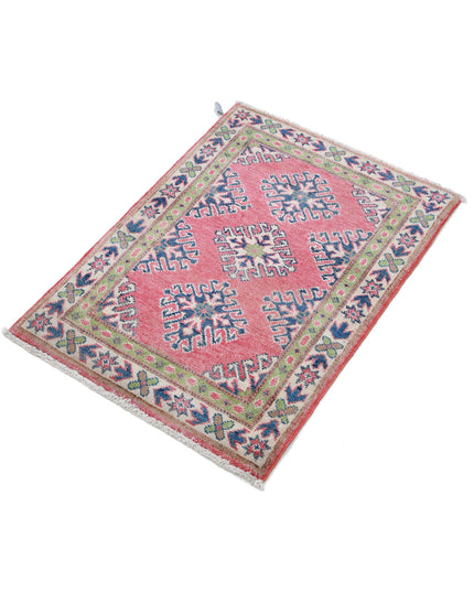 Kazak 1' 11" X 2' 9" Hand Knotted Wool Rug 1' 11" X 2' 9" (59 X 84) / Red / Wool