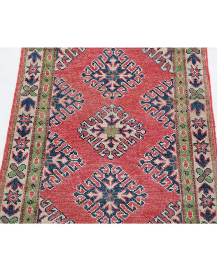 Kazak 1' 11" X 2' 9" Hand Knotted Wool Rug 1' 11" X 2' 9" (59 X 84) / Red / Wool