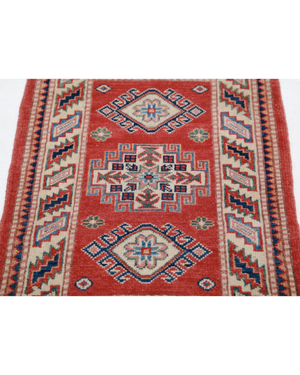 Kazak 2' 0" X 2' 10" Hand Knotted Wool Rug 2' 0" X 2' 10" (61 X 86) / Red / Wool