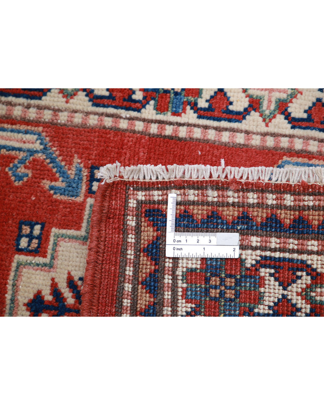 Kazak 2' 1" X 2' 10" Hand Knotted Wool Rug 2' 1" X 2' 10" (63 X 86) / Red / Wool