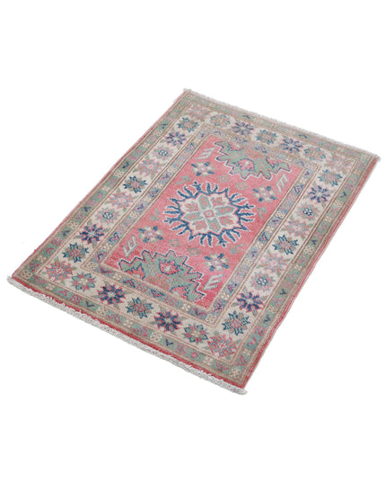 Kazak 2' 0" X 2' 9" Hand Knotted Wool Rug 2' 0" X 2' 9" (61 X 84) / Red / Wool