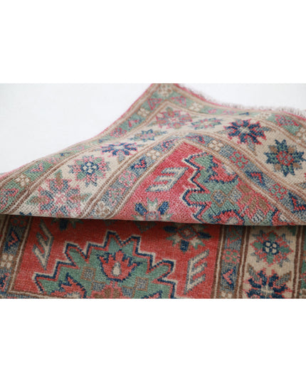 Kazak 2' 0" X 2' 9" Hand Knotted Wool Rug 2' 0" X 2' 9" (61 X 84) / Red / Wool
