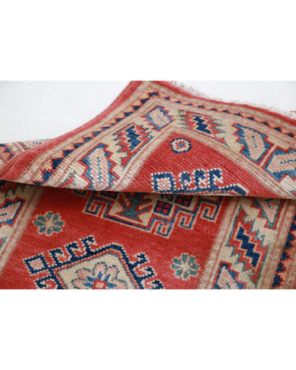 Kazak 2' 0" X 2' 11" Hand Knotted Wool Rug 2' 0" X 2' 11" (61 X 89) / Red / Wool