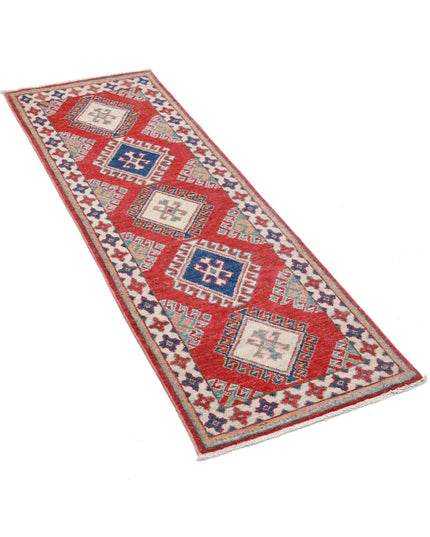 Kazak 1' 11" X 5' 10" Hand Knotted Wool Rug 1' 11" X 5' 10" (59 X 178) / Red / Wool