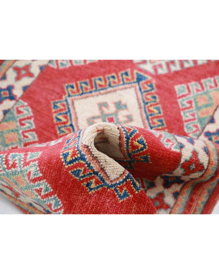 Kazak 1' 11" X 5' 10" Hand Knotted Wool Rug 1' 11" X 5' 10" (59 X 178) / Red / Wool