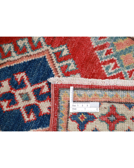 Kazak 1' 11" X 5' 10" Hand Knotted Wool Rug 1' 11" X 5' 10" (59 X 178) / Red / Wool