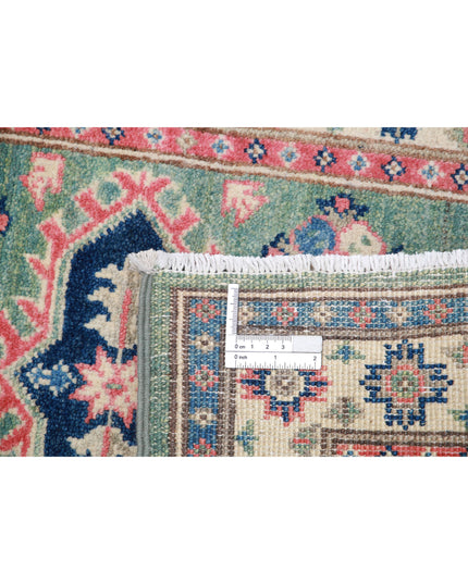 Kazak 1' 11" X 5' 7" Hand Knotted Wool Rug 1' 11" X 5' 7" (59 X 170) / Green / Wool