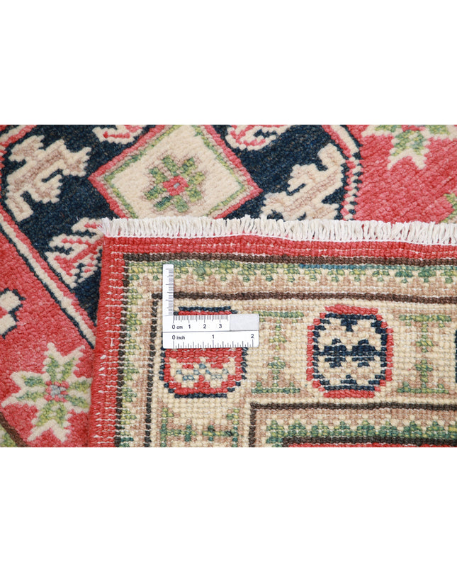 Kazak 2' 0" X 5' 9" Hand Knotted Wool Rug 2' 0" X 5' 9" (61 X 175) / Red / Wool