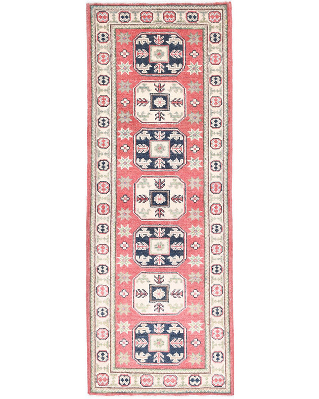 Kazak 2' 0" X 5' 9" Hand Knotted Wool Rug 2' 0" X 5' 9" (61 X 175) / Red / Wool