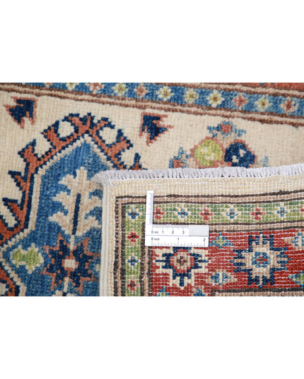 Kazak 2' 0" X 5' 11" Hand Knotted Wool Rug 2' 0" X 5' 11" (61 X 180) / Ivory / Wool