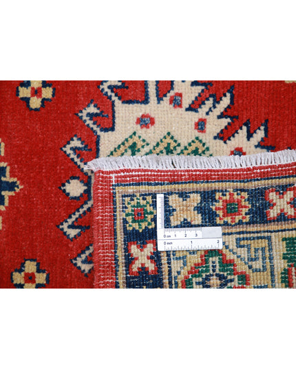 Kazak 2' 8" X 4' 2" Hand Knotted Wool Rug 2' 8" X 4' 2" (81 X 127) / Red / Wool