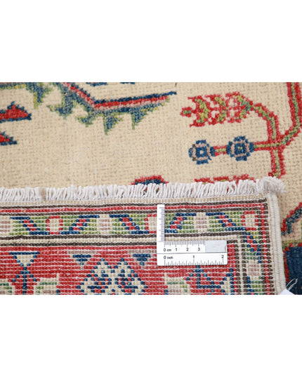 Kazak 2' 7" X 4' 0" Hand Knotted Wool Rug 2' 7" X 4' 0" (79 X 122) / Ivory / Wool