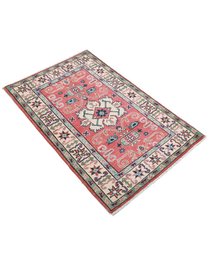 Kazak 2' 7" X 3' 11" Hand Knotted Wool Rug 2' 7" X 3' 11" (79 X 119) / Red / Wool