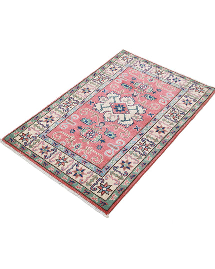 Kazak 2' 7" X 3' 11" Hand Knotted Wool Rug 2' 7" X 3' 11" (79 X 119) / Red / Wool