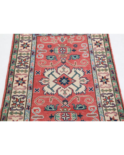 Kazak 2' 7" X 3' 11" Hand Knotted Wool Rug 2' 7" X 3' 11" (79 X 119) / Red / Wool