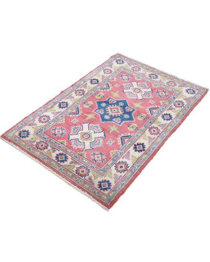 Kazak 2' 7" X 3' 11" Hand Knotted Wool Rug 2' 7" X 3' 11" (79 X 119) / Red / Wool