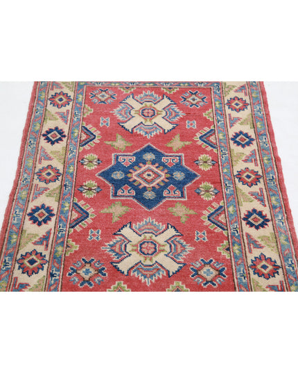 Kazak 2' 7" X 3' 11" Hand Knotted Wool Rug 2' 7" X 3' 11" (79 X 119) / Red / Wool