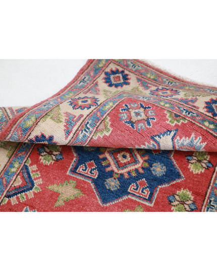 Kazak 2' 7" X 3' 11" Hand Knotted Wool Rug 2' 7" X 3' 11" (79 X 119) / Red / Wool
