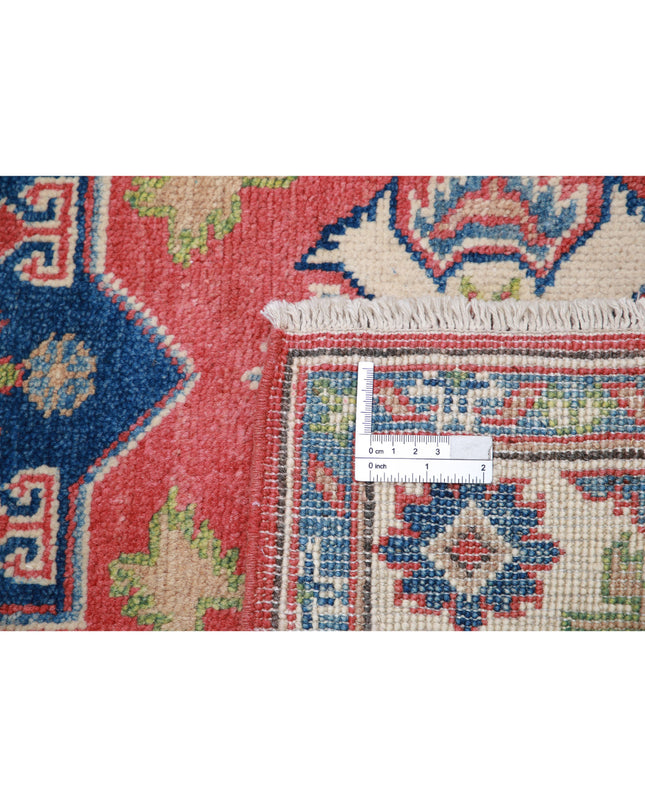 Kazak 2' 7" X 3' 11" Hand Knotted Wool Rug 2' 7" X 3' 11" (79 X 119) / Red / Wool