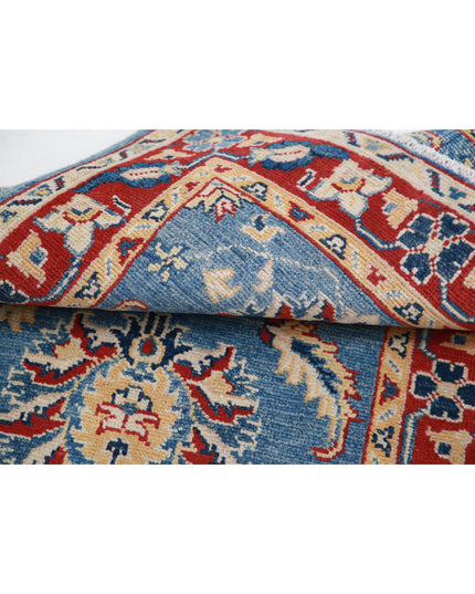 Kazak 2' 7" X 3' 10" Hand Knotted Wool Rug 2' 7" X 3' 10" (79 X 117) / Blue / Wool