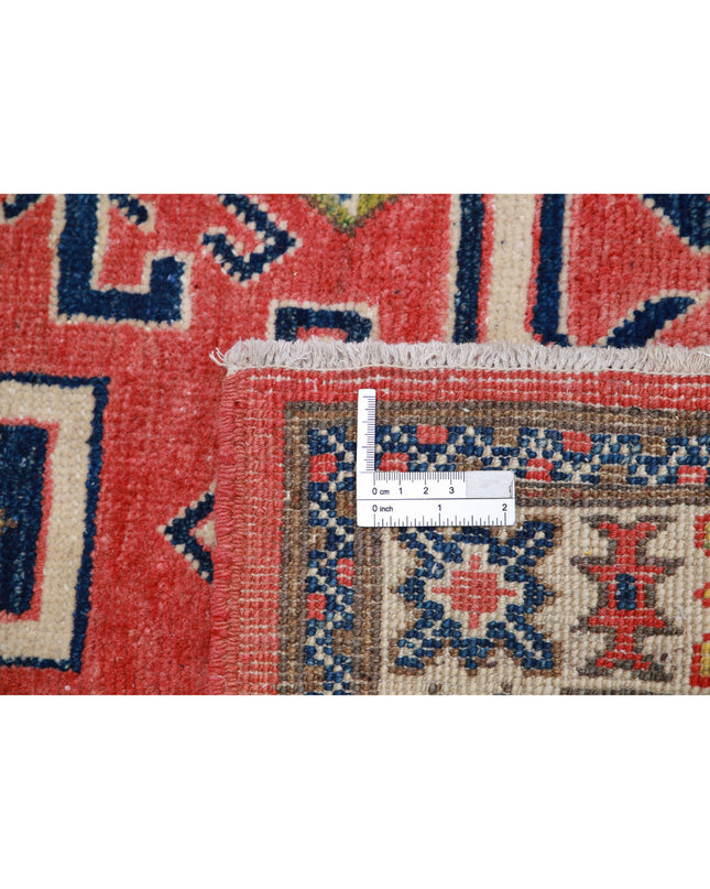 Kazak 2' 5" X 4' 5" Hand Knotted Wool Rug 2' 5" X 4' 5" (74 X 135) / Red / Wool