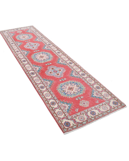 Kazak 2' 7" X 9' 7" Hand Knotted Wool Rug 2' 7" X 9' 7" (79 X 292) / Red / Wool