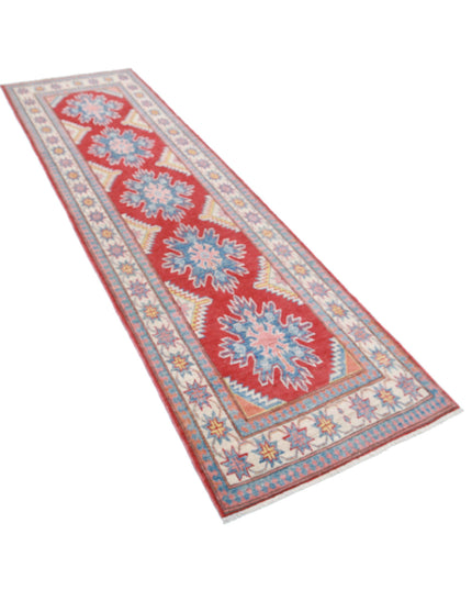 Kazak 2' 7" X 9' 2" Hand Knotted Wool Rug 2' 7" X 9' 2" (79 X 280) / Red / Wool